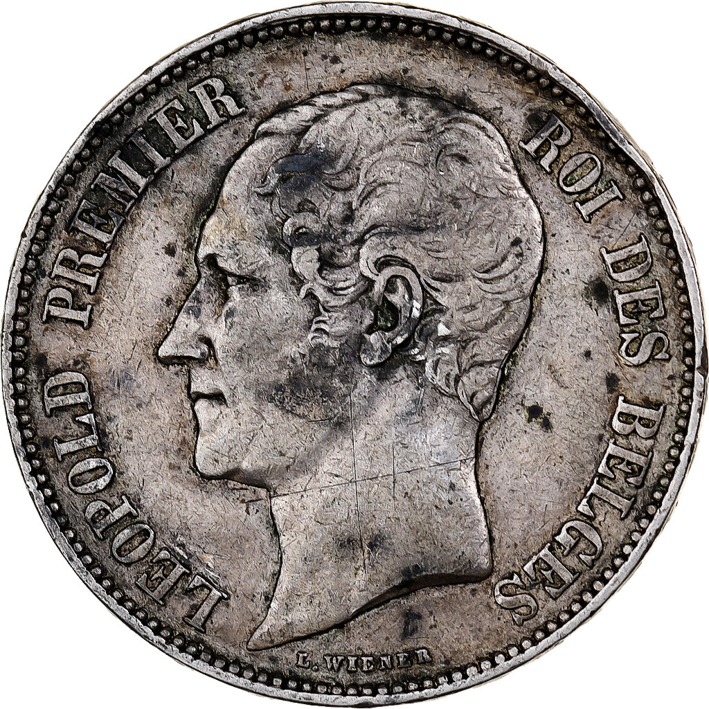 Belgium, Leopold I, 5 Francs, 5 Frank, 1849, Silver, VF(30-35), KM:17