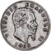 Italie, Vittorio Emanuele II, 5 Lire, 1869, Milan, Argent, TB+, KM:8.3