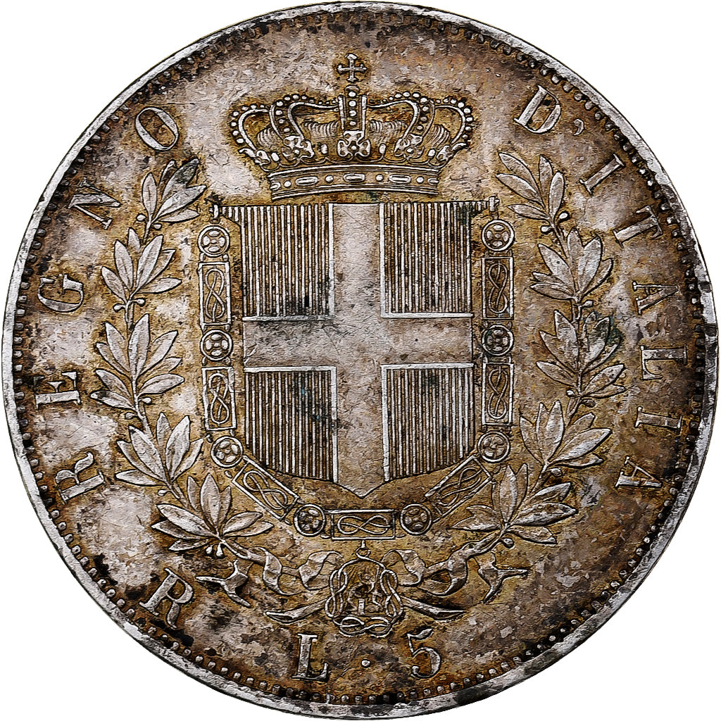 Italie, Vittorio Emanuele II, 5 Lire, 1878, Rome, Argent, SUP, KM:8.4