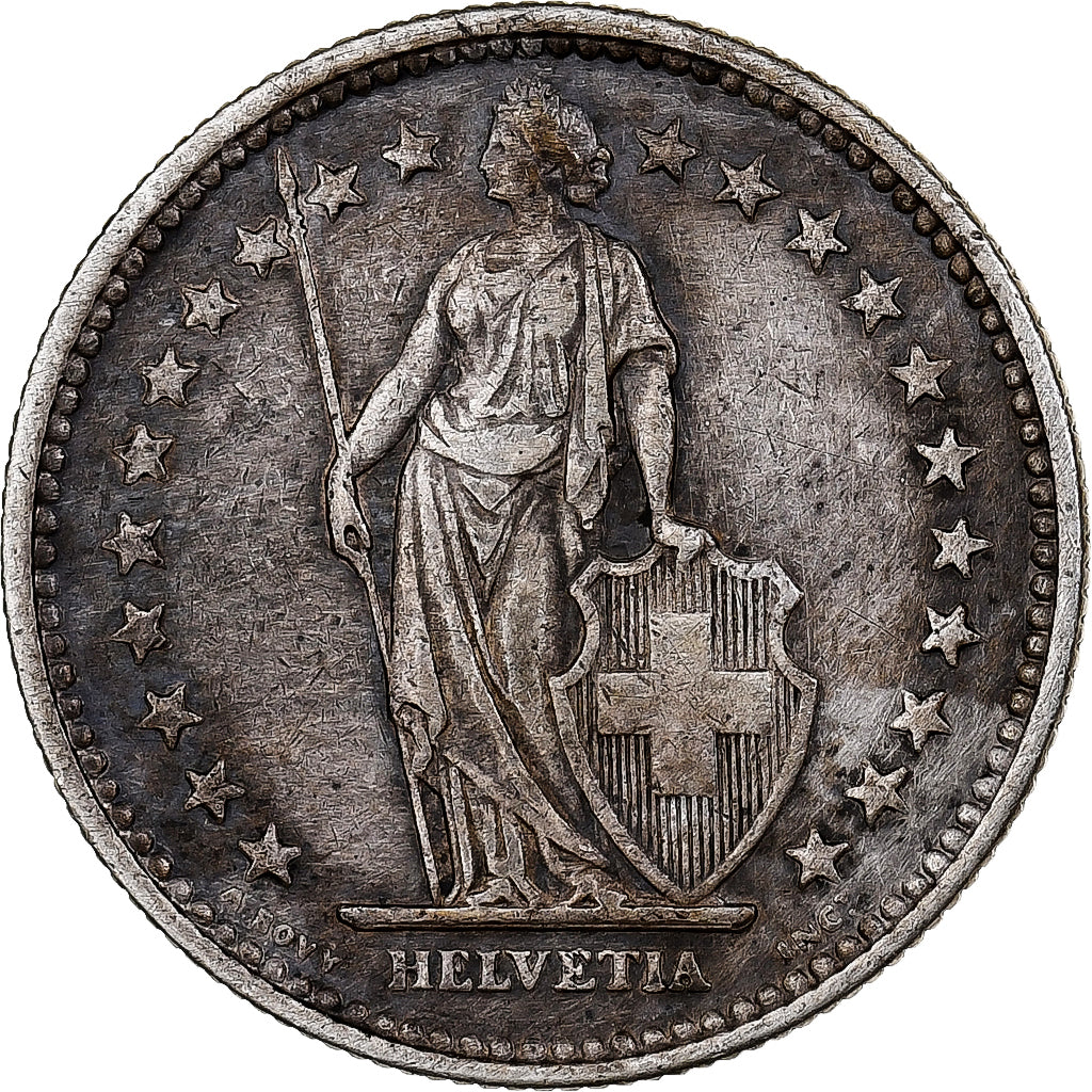 Switzerland, 2 Francs, 1904, Bern, Silver, VF(30-35), KM:21