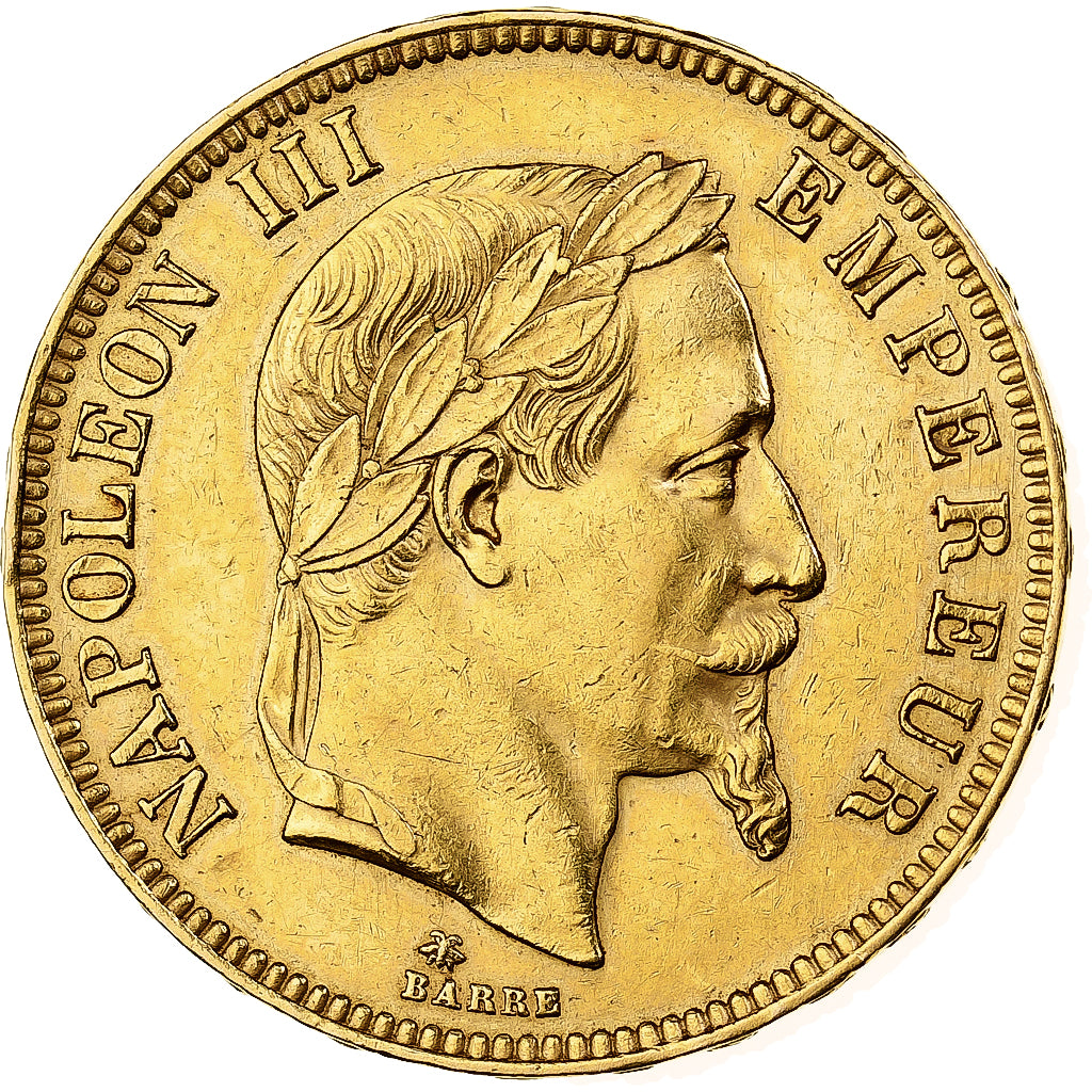 Francia, Napoleon III, 100 Francs, Napoléon III, 1869, Paris, Oro, SPL-