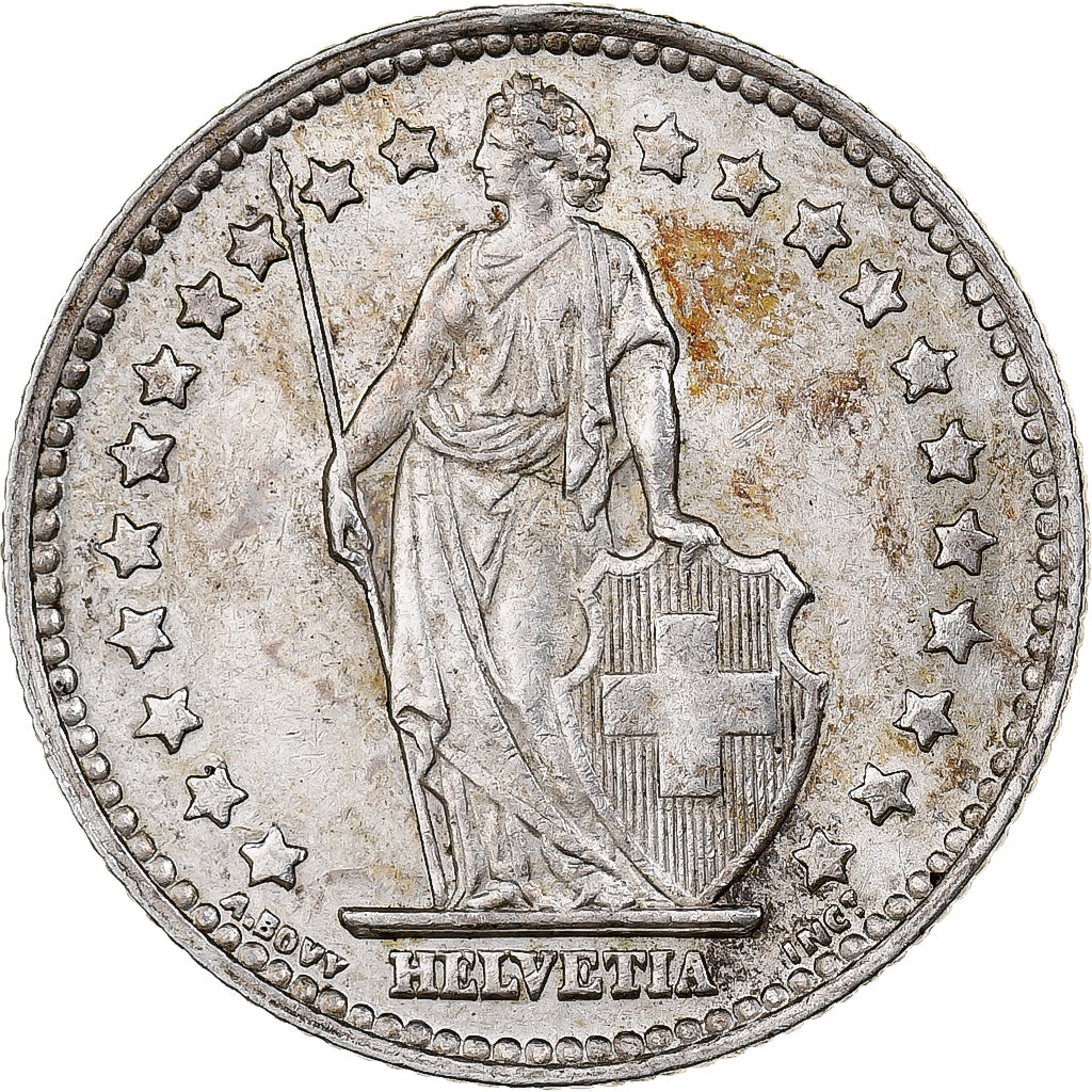 Switzerland, Franc, 1952, Bern, Silver, AU(55-58), KM:24