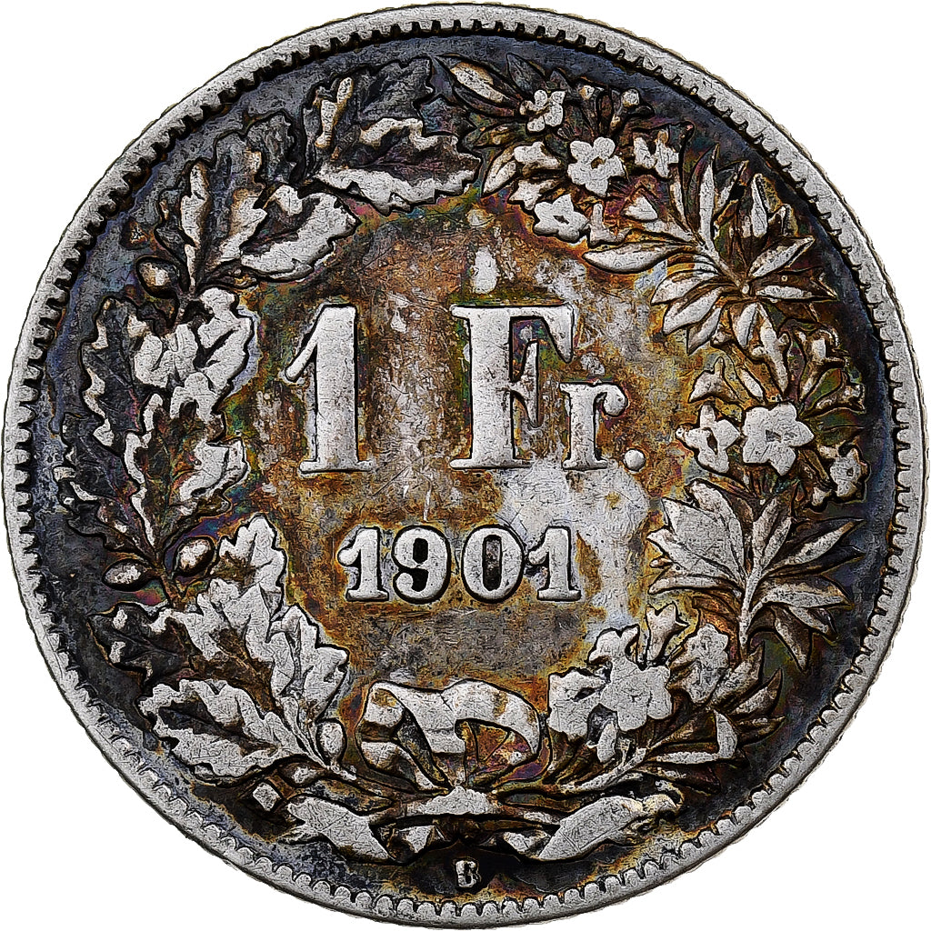 Switzerland, Franc, 1901, Silver, VF(30-35), KM:24