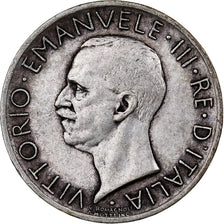 Italia, Vittorio Emanuele III, 5 Lire, 1929, Rome, Argento, BB, KM:67.2