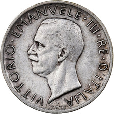 Italie, Vittorio Emanuele III, 5 Lire, 1926, Rome, Argent, TTB, KM:Pr36