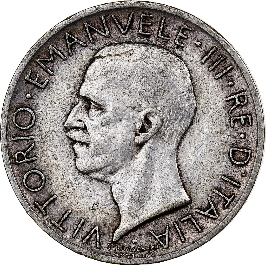 Italy, Vittorio Emanuele III, 5 Lire, 1930, Rome, Silver, EF(40-45), KM:67.1