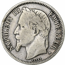 France, Napoleon III, Franc, Napoléon III, 1866, Paris, Silver, VF(30-35)