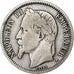 France, Napoleon III, Franc, Napoléon III, 1866, Paris, Silver, VF(30-35)