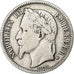 France, Napoleon III, Franc, Napoléon III, 1866, Strasbourg, Silver, VF(30-35)