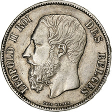 Belgique, Leopold II, 5 Francs, 5 Frank, 1870, Argent, SUP, KM:24