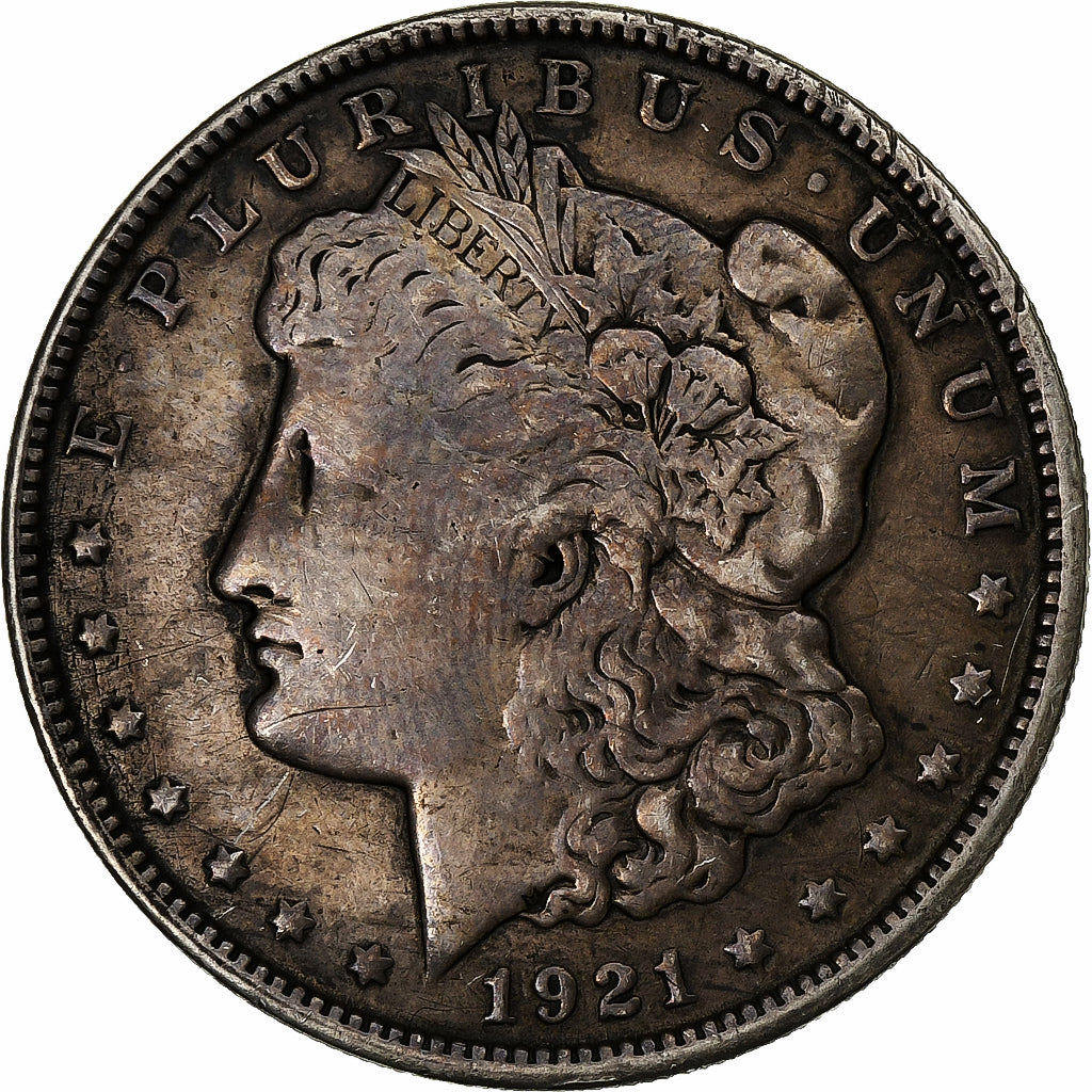 United States, Dollar, Morgan Dollar, 1921, U.S. Mint, Silver, VF(30-35), KM:110