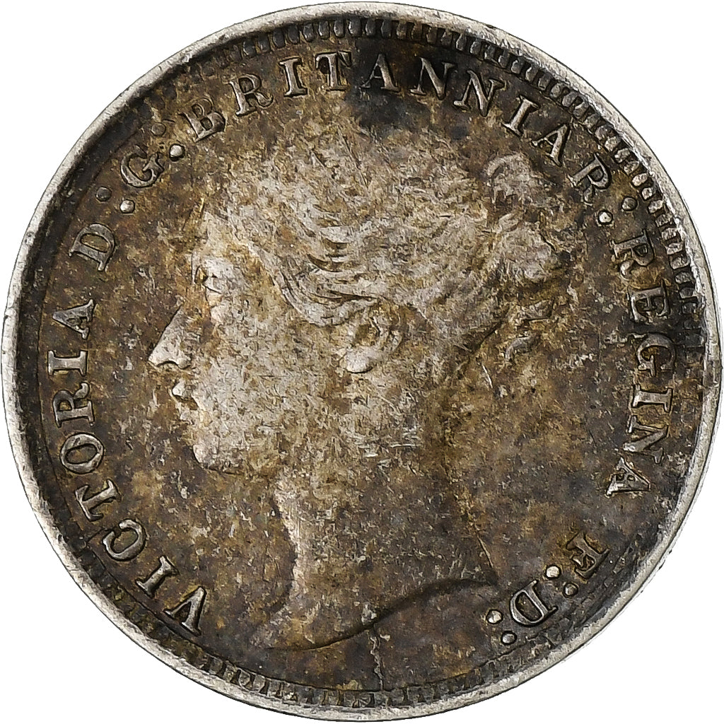 Gran Bretagna, Victoria, 3 Pence, 1873, Argento, MB+, KM:730