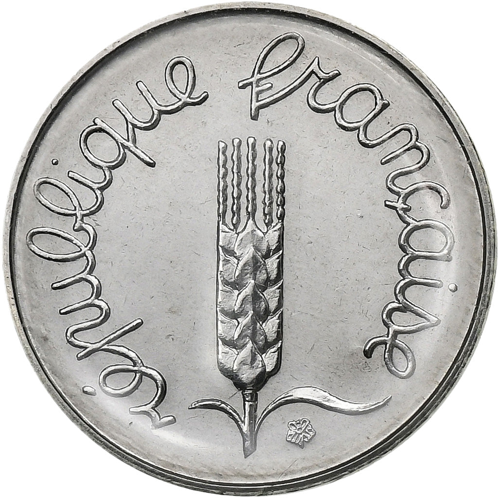 France, Centime, Épi, 1982, Paris, Stainless Steel, UNC, KM:928