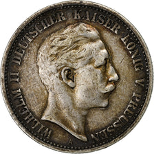 German States, PRUSSIA, Wilhelm II, 2 Mark, 1904, Berlin, Silver, EF(40-45)