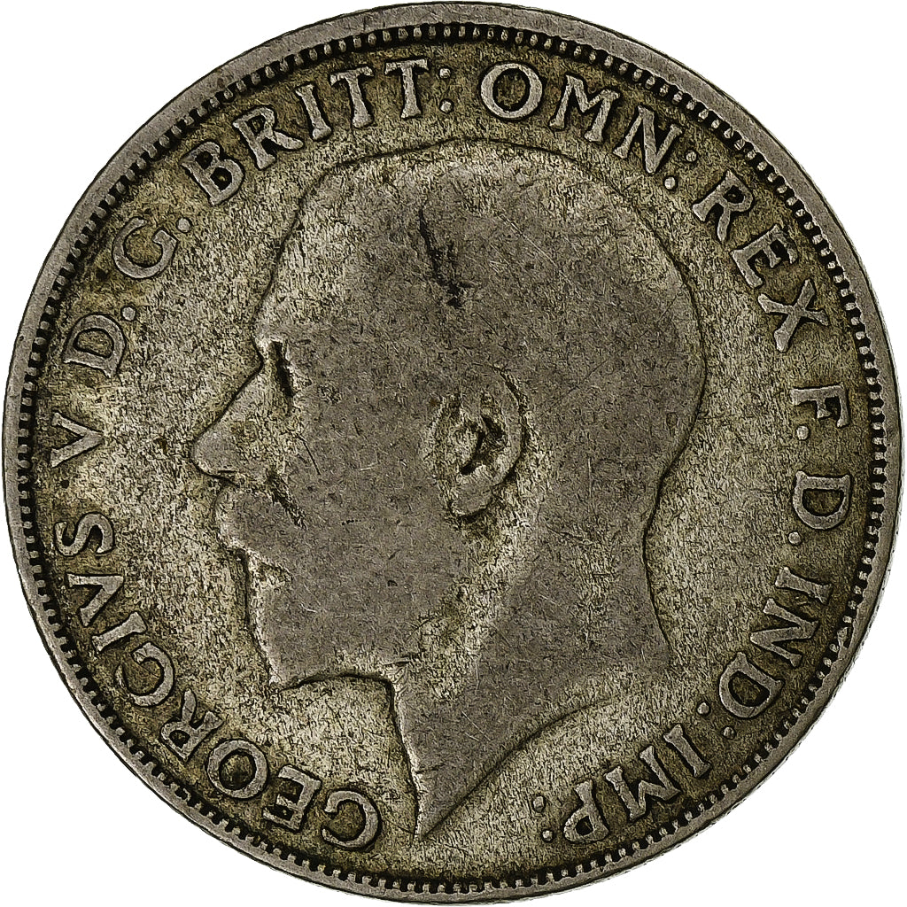 Gran Bretagna, George V, Florin, Two Shillings, 1921, Argento, MB, KM:817a