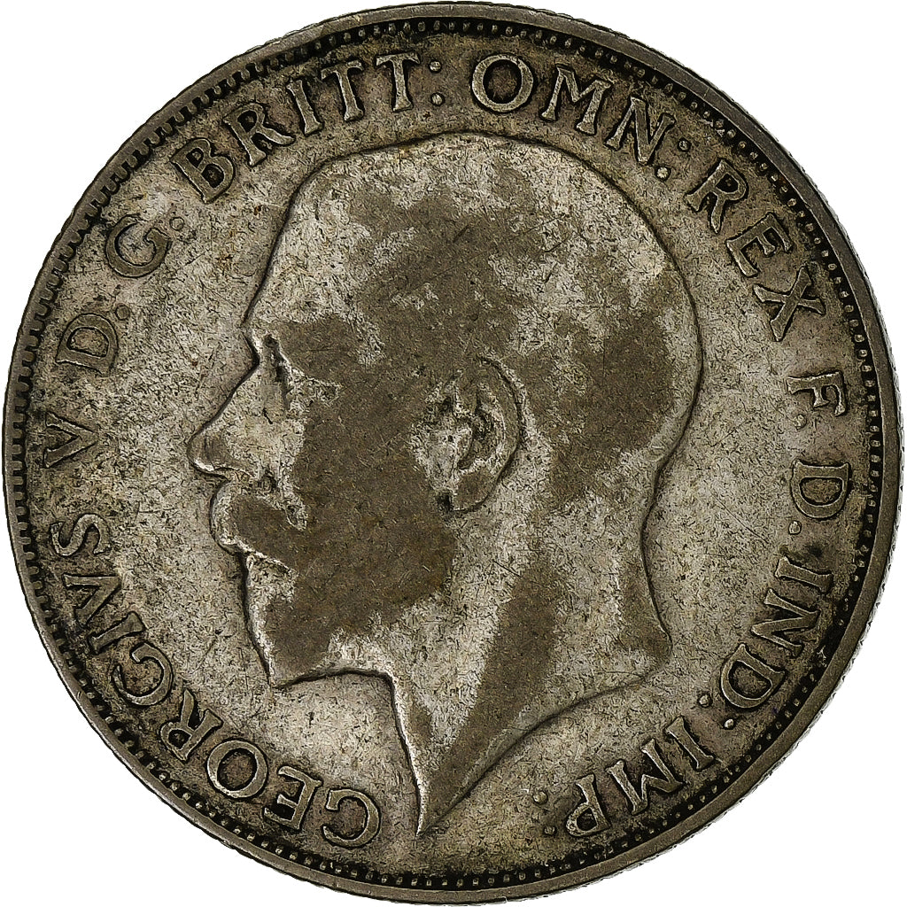 Gran Bretagna, George V, Florin, Two Shillings, 1923, Argento, MB, KM:817a