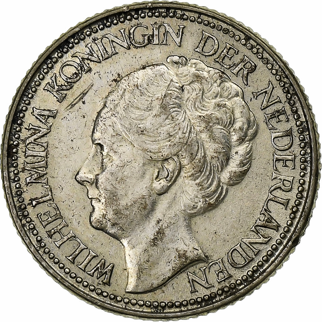 Pays-Bas, Wilhelmina I, 25 Cents, 1939, Argent, TTB+, KM:164