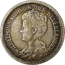 Netherlands, Wilhelmina I, 1/2 Gulden, 1910, Silver, EF(40-45), KM:147