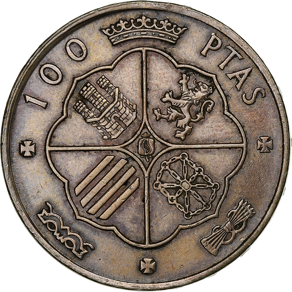 España, Caudillo and regent, 100 Pesetas, 1966, Madrid, Plata, EBC, KM:797