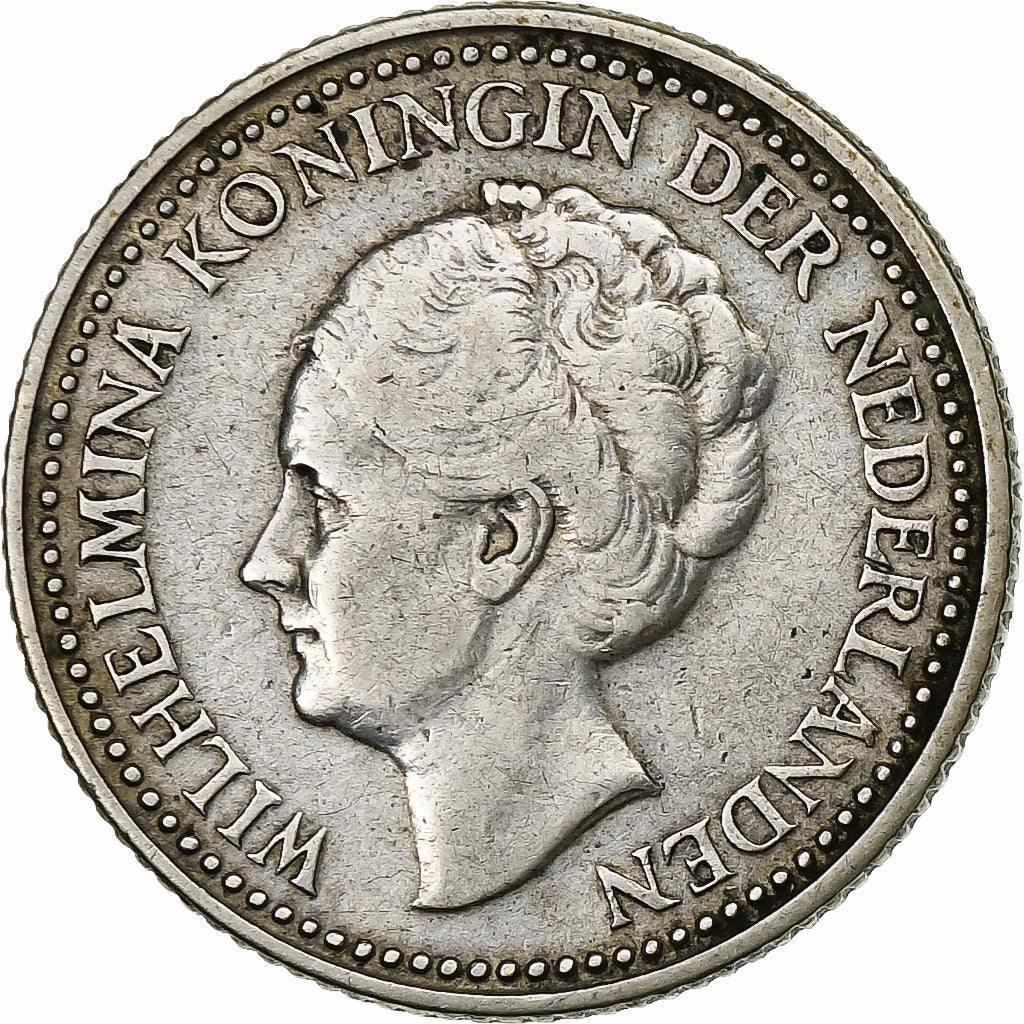 Netherlands, Wilhelmina I, 1/2 Gulden, 1922, Silver, EF(40-45), KM:160