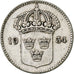 Suède, Gustaf V, 10 Öre, 1934, Argent, TTB, KM:780