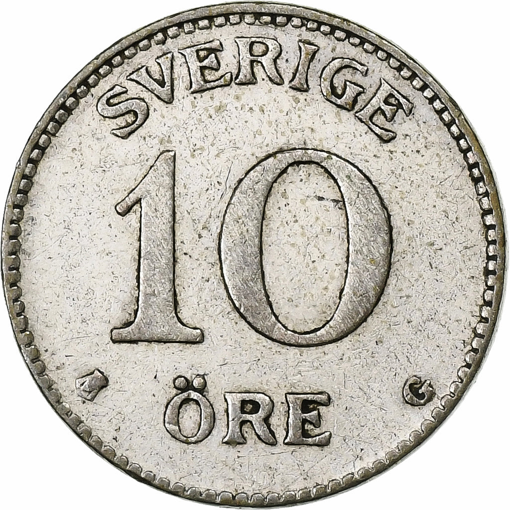 Suède, Gustaf V, 10 Öre, 1934, Argent, TTB, KM:780