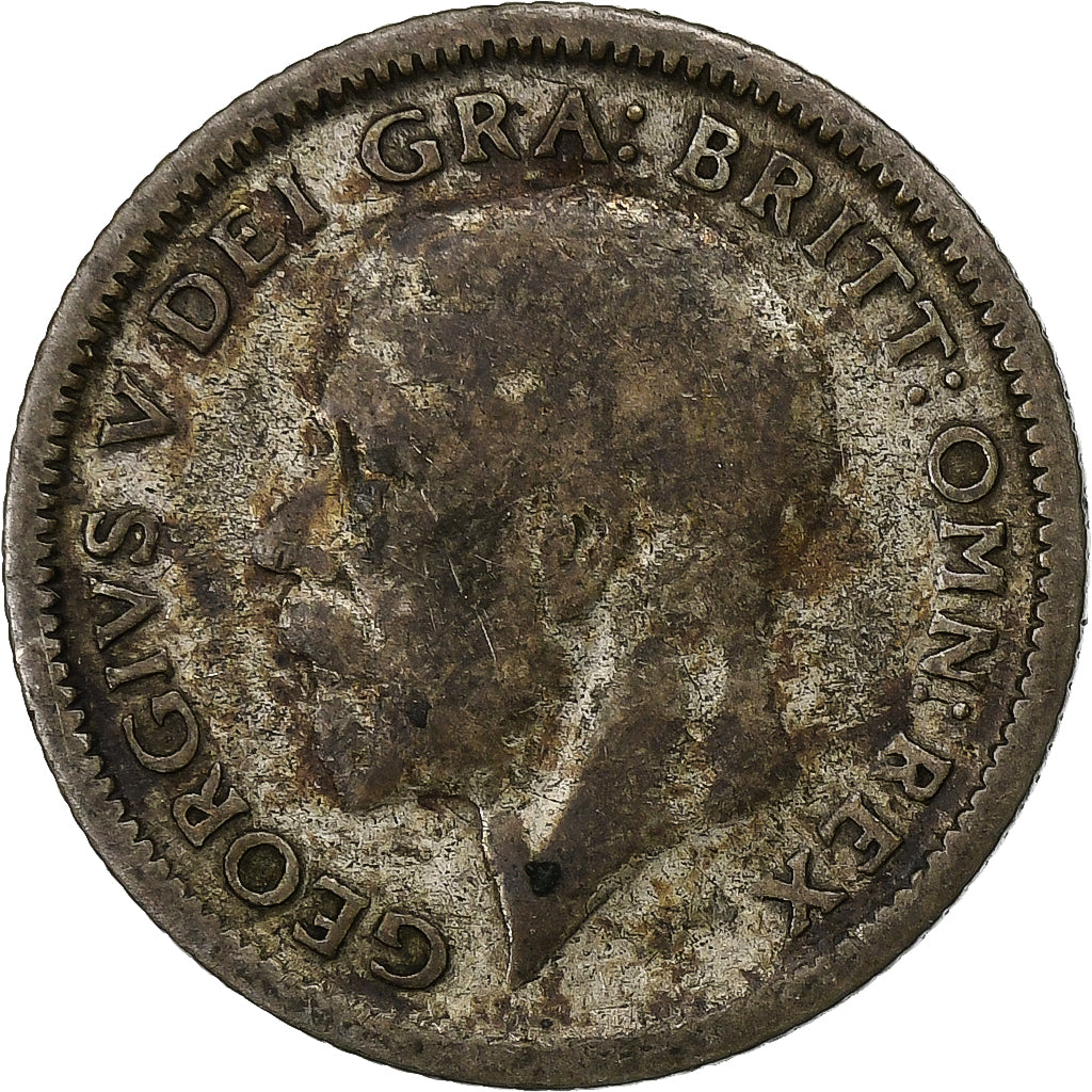 Wielka Brytania, George V, 6 Pence, 1926, Srebro, VF(20-25), KM:815a.2