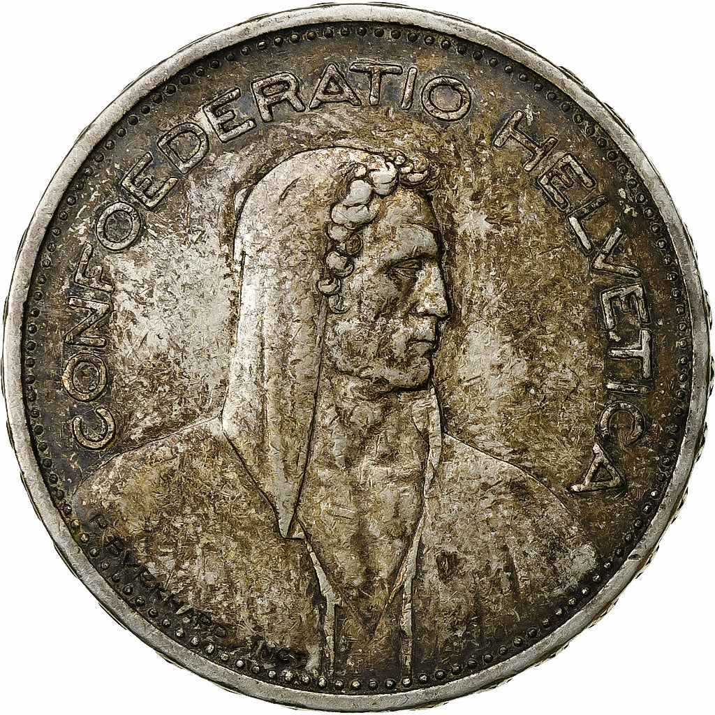 Switzerland, 5 Francs, 1940, Bern, Silver, AU(50-53), KM:45