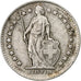 Suiza, 1/2 Franc, 1944, Bern, Plata, BC+, KM:23