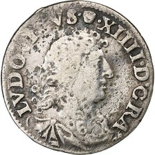 Francia, Louis XIV, 4 Sols, 4 Sols dits « des Traitants », 1677, Lyon