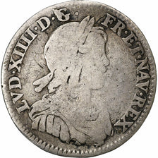Frankreich, Louis XIV, 1/12 ECU, 10 Sols, 1/12 Écu à la mèche courte, 1644