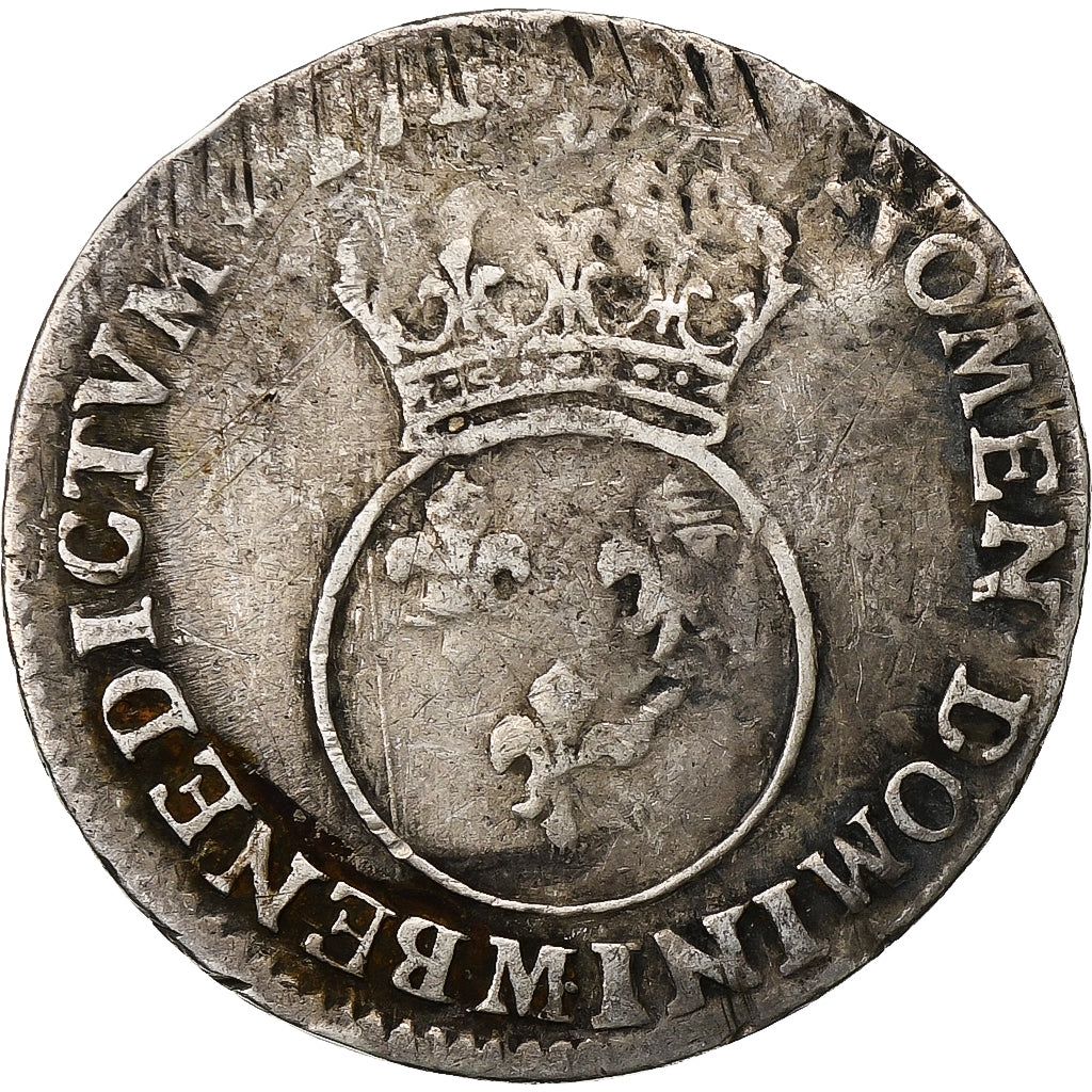 France, Louis XV, 12 Sols, 1/10 ECU, 1/10 Écu Vertugadin, 1716, Toulouse, TB