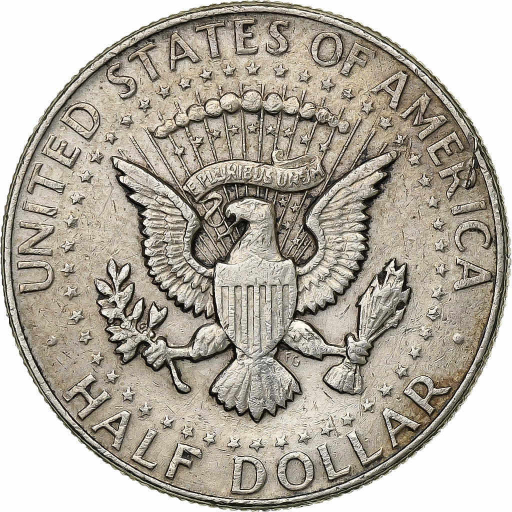 United States, Half Dollar, Kennedy Half Dollar, 1964, US Mint, Silver, AU 50-53