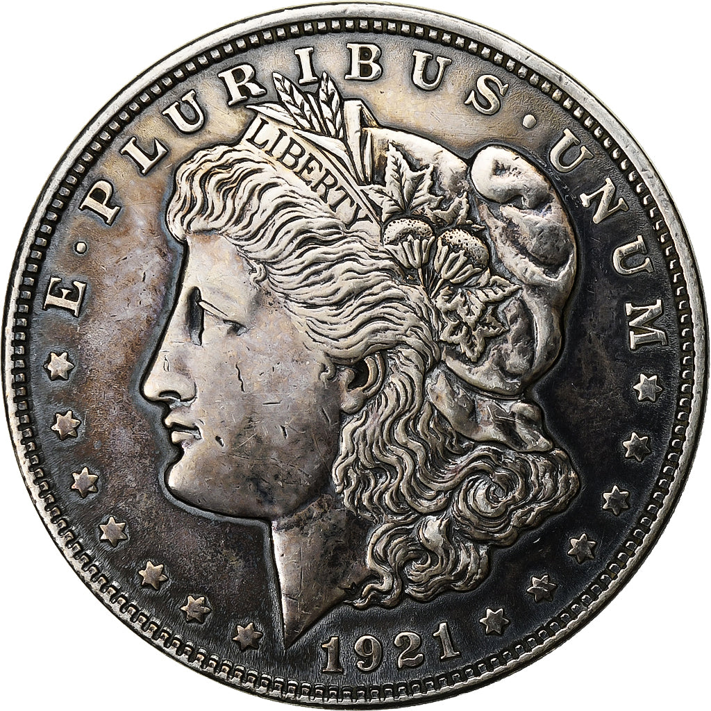 Estados Unidos, Morgan dollar, Morgan Dollar, 1921, Philadelphia, Plata, EBC