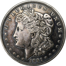 Estados Unidos, Morgan dollar, Morgan Dollar, 1921, Philadelphia, Plata, EBC
