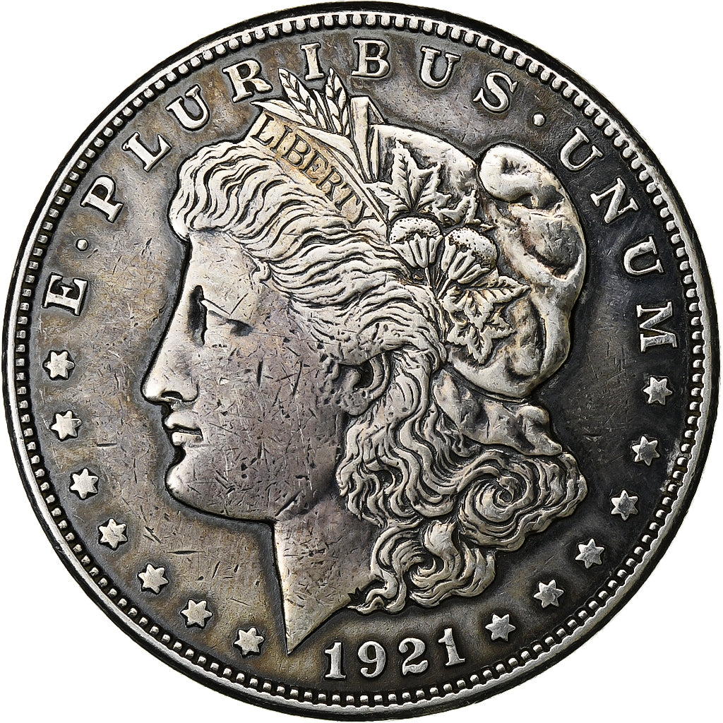 États-Unis, Morgan dollar, Morgan Dollar, 1921, San Francisco, Argent, TTB+