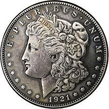 États-Unis, Morgan dollar, Morgan Dollar, 1921, San Francisco, Argent, TTB+