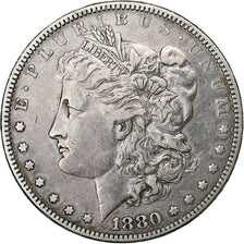 United States, Dollar, Morgan Dollar, 1880, U.S. Mint, Silver, AU(50-53), KM:110
