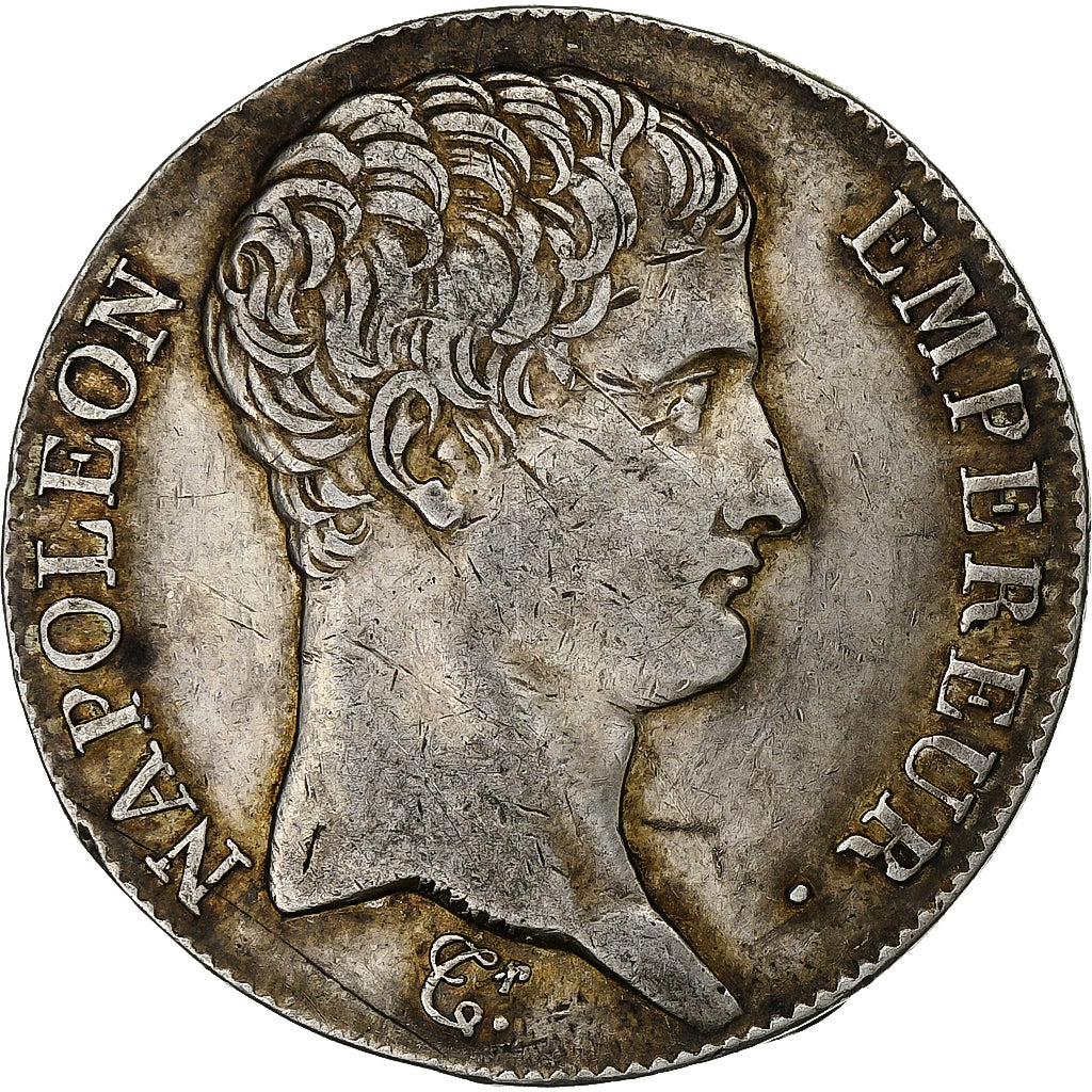 Francia, 5 Francs, 1807, Bayonne, Argento, BB+, KM:5a.1
