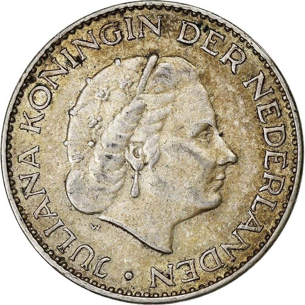 Pays-Bas, Juliana, Gulden, 1964, Argent, TTB, KM:184