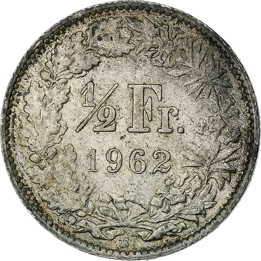 Suiza, 1/2 Franc, 1962, Bern, Plata, EBC, KM:23