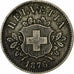 Suiza, 10 Rappen, 1876, Bern, Vellón, MBC, KM:6
