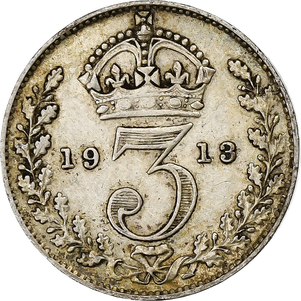 Great Britain, George V, 6 Pence, 1914, Silver, EF(40-45), KM:815