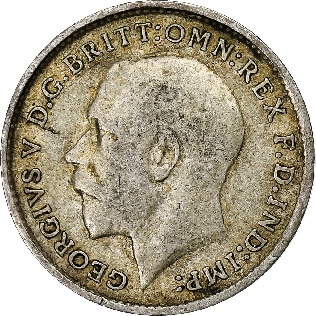 Great Britain, George V, 6 Pence, 1913, Silver, EF(40-45), KM:815