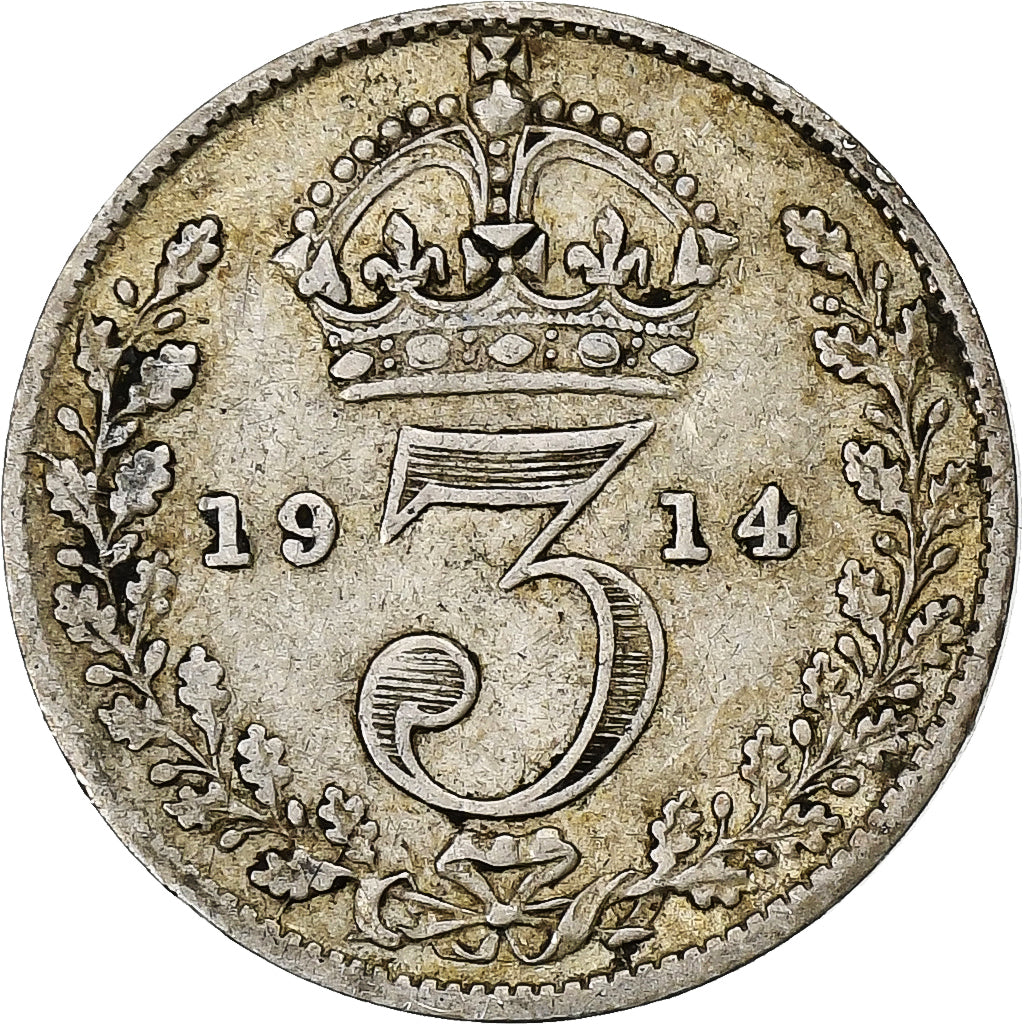 Great Britain, George V, 6 Pence, 1913, Silver, EF(40-45), KM:815