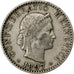 Switzerland, 20 Rappen, 1897, Bern, Nickel, VF(30-35), KM:29