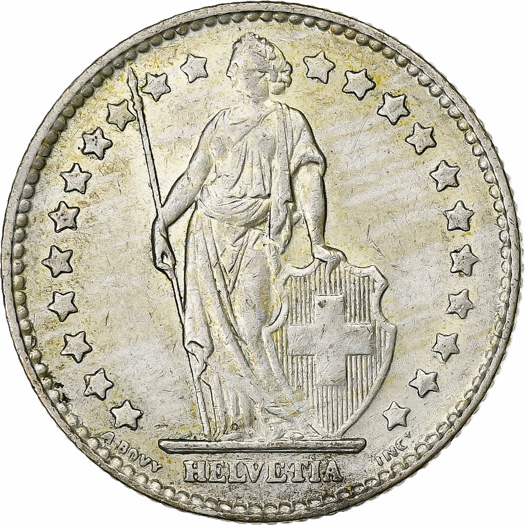 Switzerland, Franc, 1961, Bern, Silver, AU(55-58), KM:24