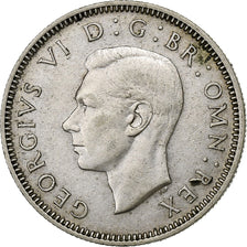 Great Britain, George VI, Shilling, 1937, Silver, AU(55-58), KM:853