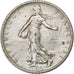France, Franc, Semeuse, 1917, Paris, Silver, AU(55-58), KM:844.1