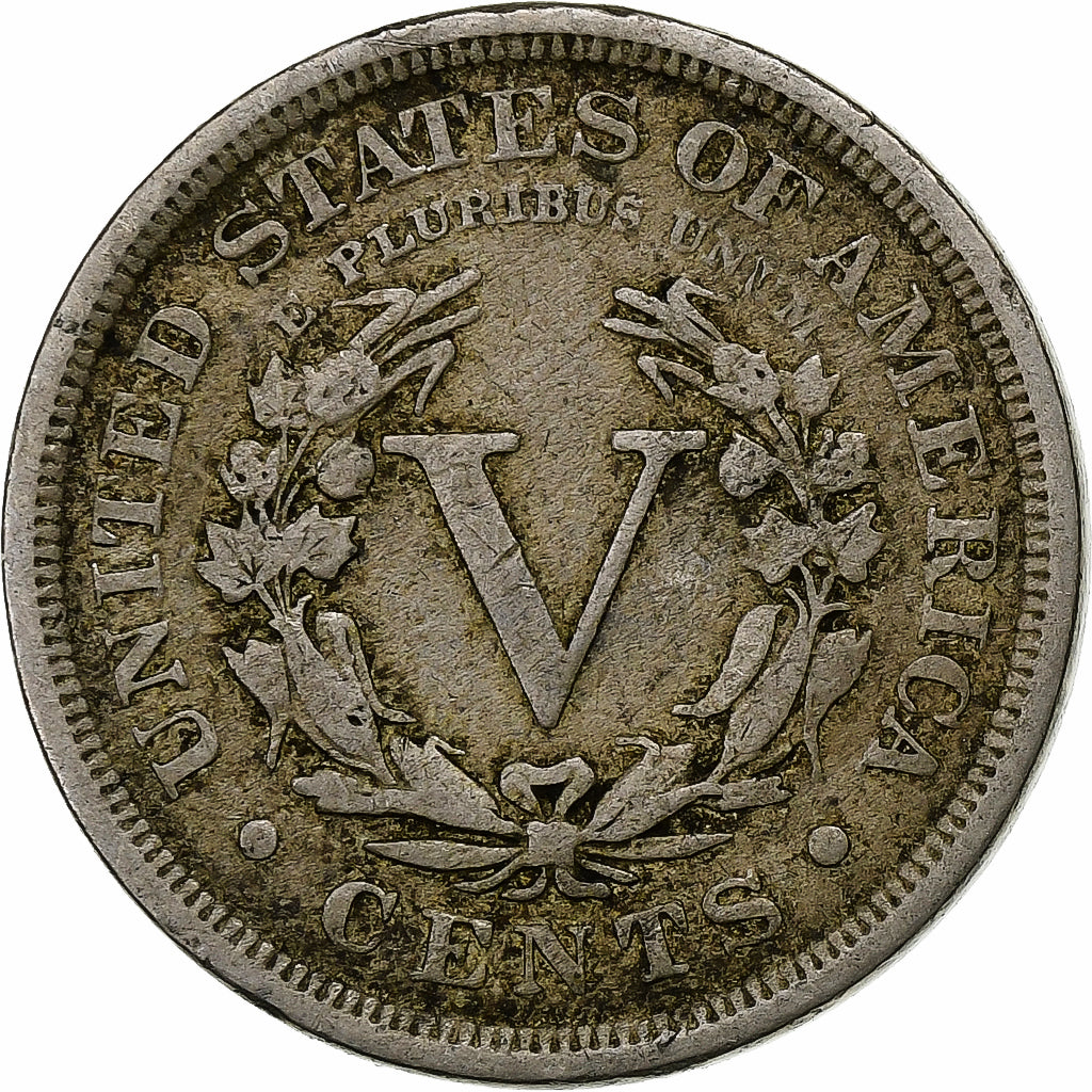 United States, 5 Cents, Liberty Nickel, 1912, U.S. Mint, Copper-nickel